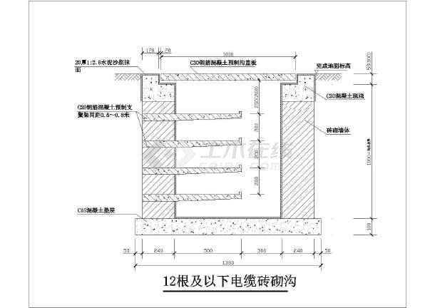 新余配電室電纜溝蓋板圖集